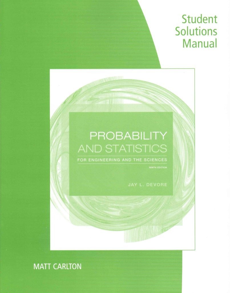 Student Solutions Manual for Devore’s Probability and Statistics for Enginee…