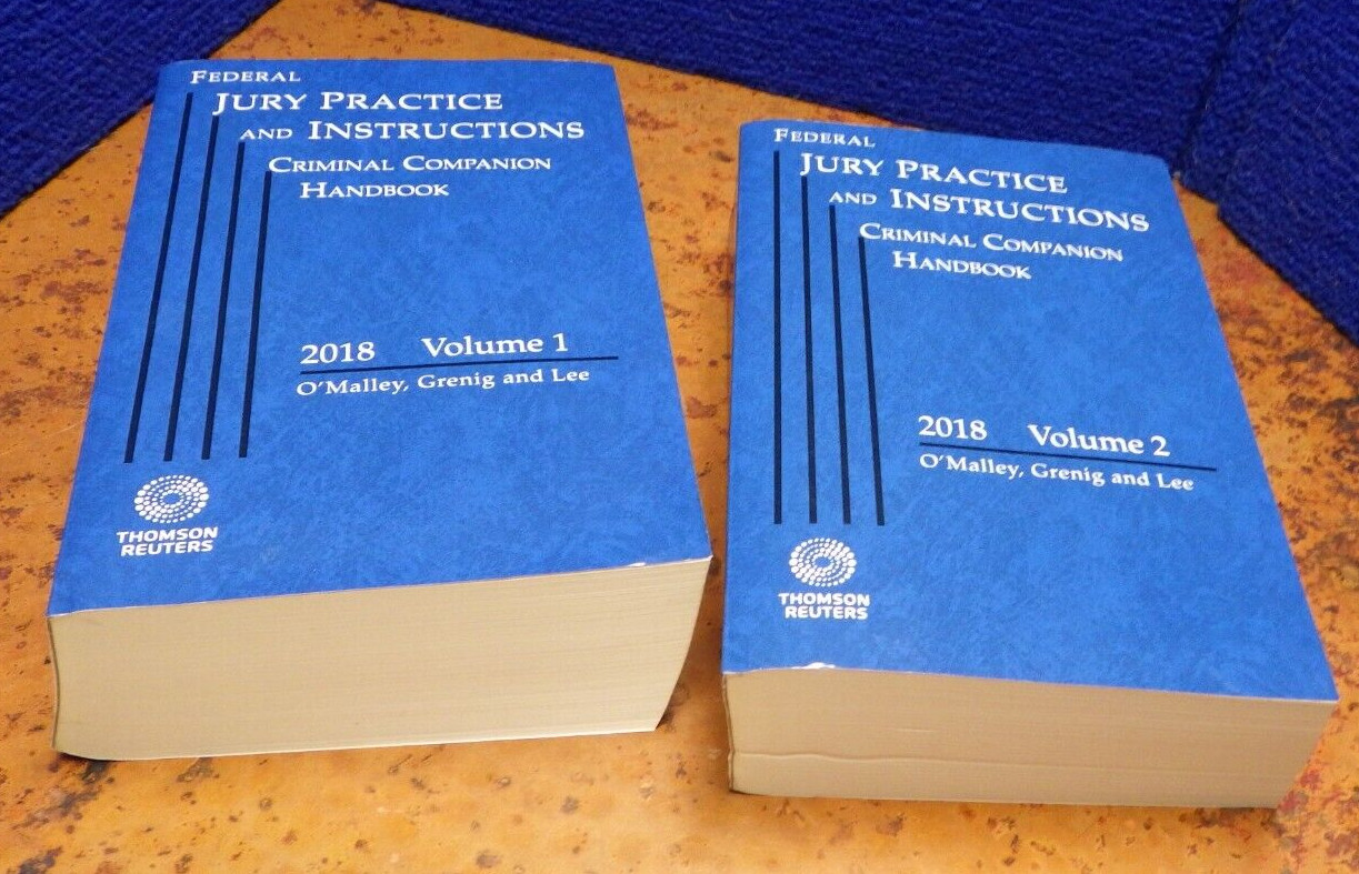Federal Jury Practice And Instructions Criminal Companion Handbook 2018 2 SC