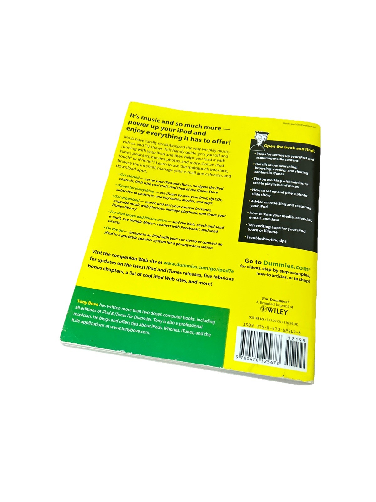 iPod & iTunes For Dummies, Book 7th Edition & DVD Bundle by Tony Bove Paperback