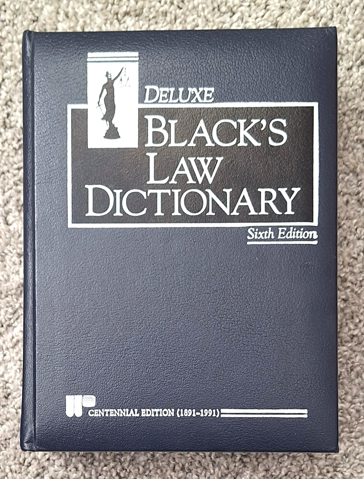 Black&rsquo;s Law Dictionary, Deluxe Sixth Centennial Edition, Indexed, Very Good