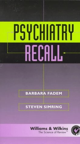 Psychiatry Recall (Recall Series)