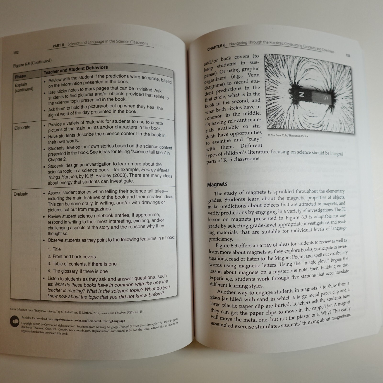 Growing Language Through Science, K-5: Strategies That Work by Reinhartz, Judy
