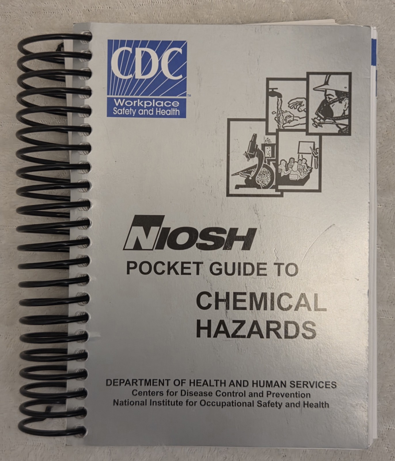 Niosh Pocket Guide To Chemical Hazards 2005 Edition Spiral bound Book CDC DHHS