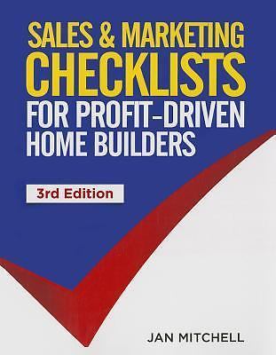 Sales And Marketing Checklists for Profit-Driven Home Builders – paperback M…