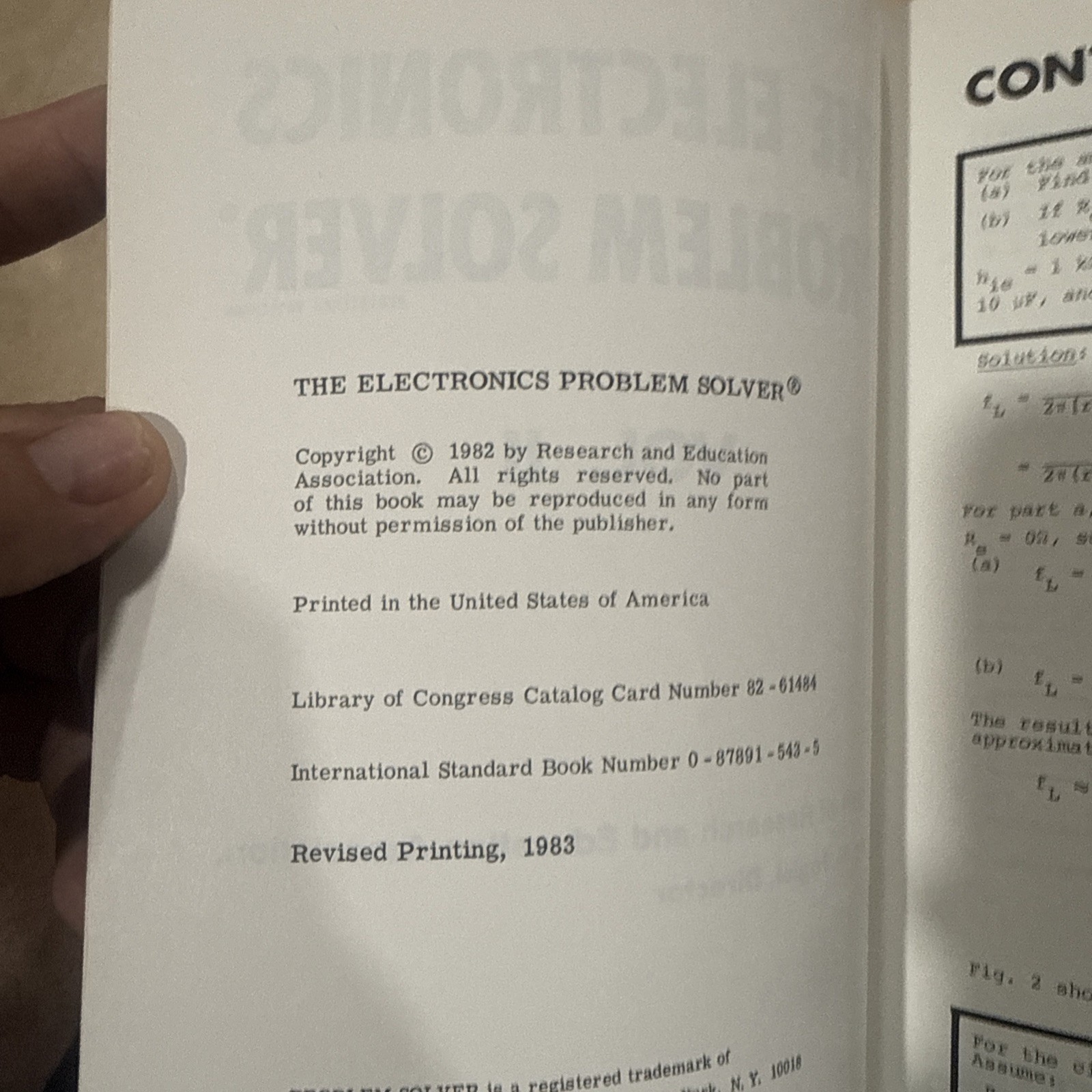 1984 The Electronics Problem Solver Vol 2 Isbn 0878915435 Revised Printing
