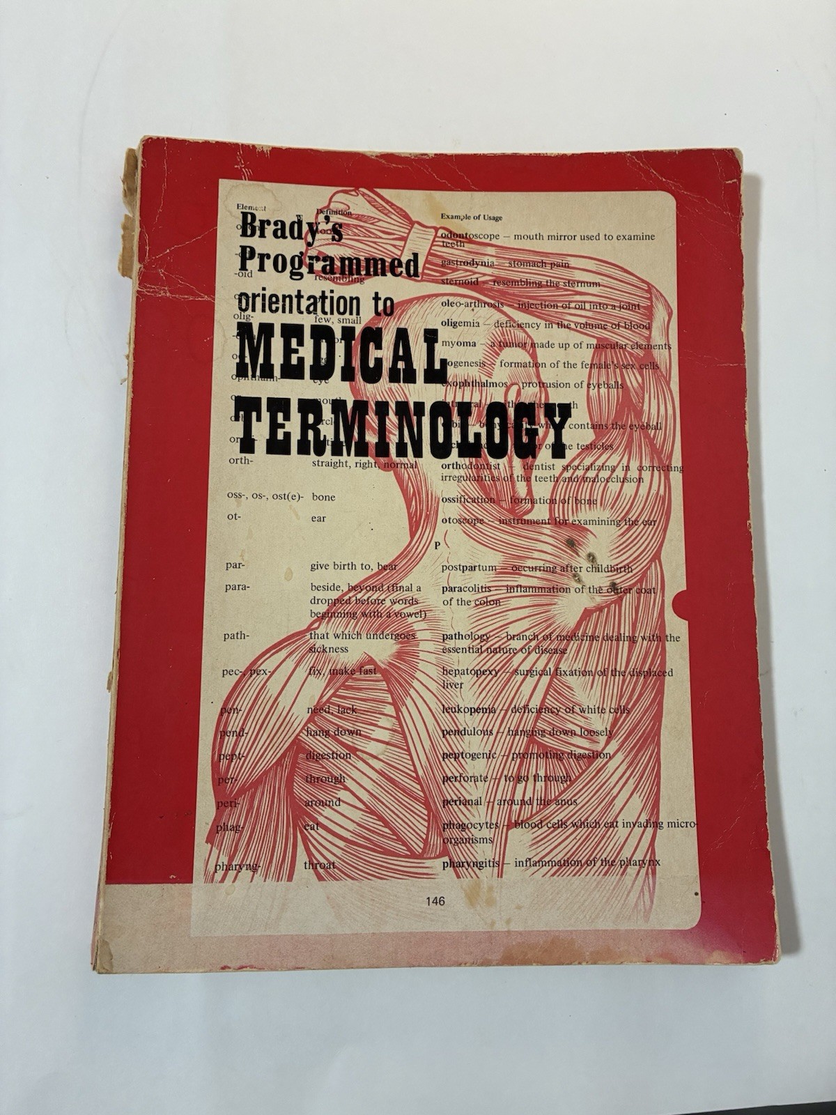 Brady’s Programmed Orientation To Medical Terminology Workbook Vintage