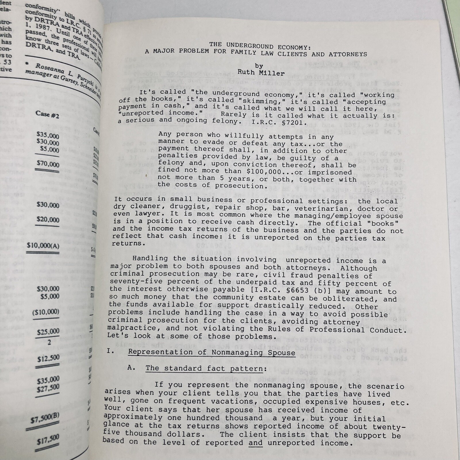Tax Planning For Marital Termination Settlements CEB 1987 Program Material