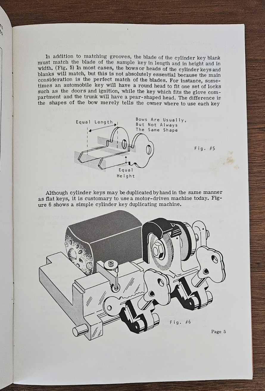 ABCs of Locksmithing and Keymaking #732 booklet 34 pgs by Leonard Singer 1970