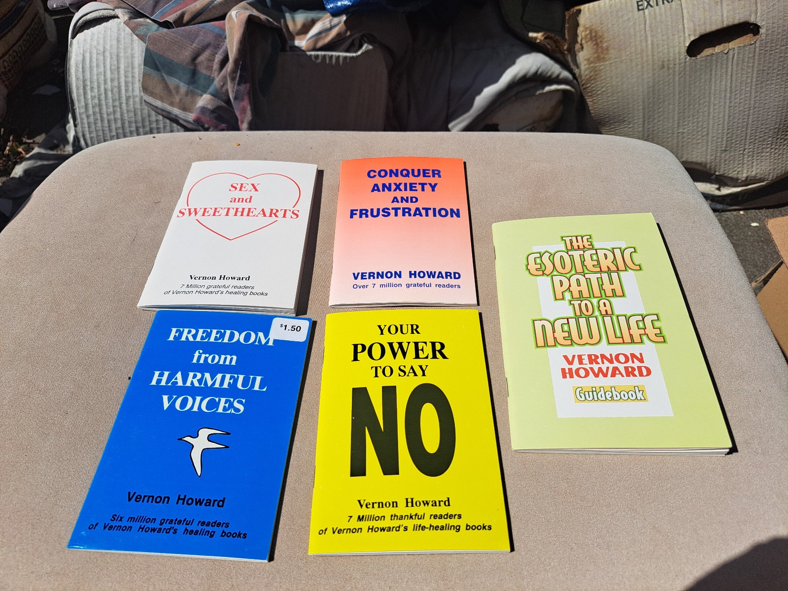 Vernon Howard 5 Booklet Lot Esoteric Mind Power/Mysticism/Occult Paperbacks RARE