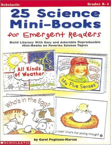 25 Science Mini-Books for Emergent Readers: Build Literacy with Easy – VERY GOOD