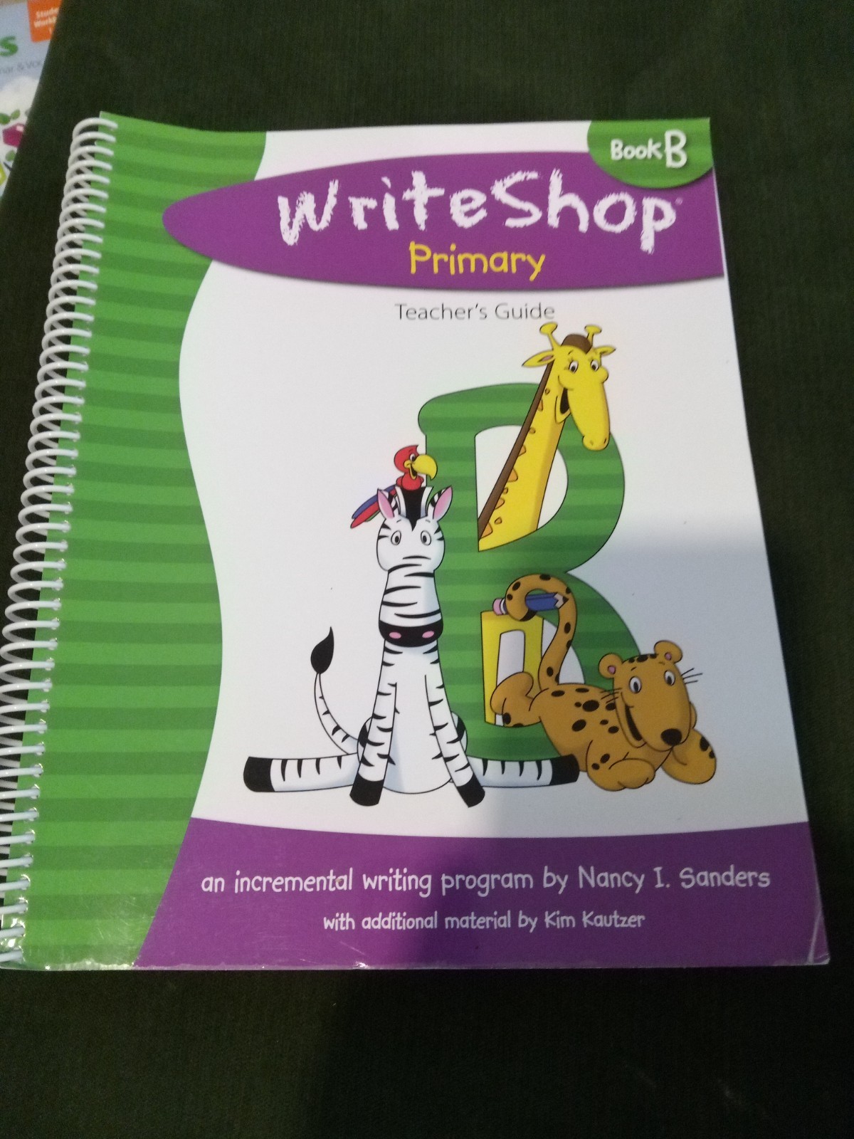 WriteShop Primary Book B, Teacher’s Guide, Spiral-bound, Very Good