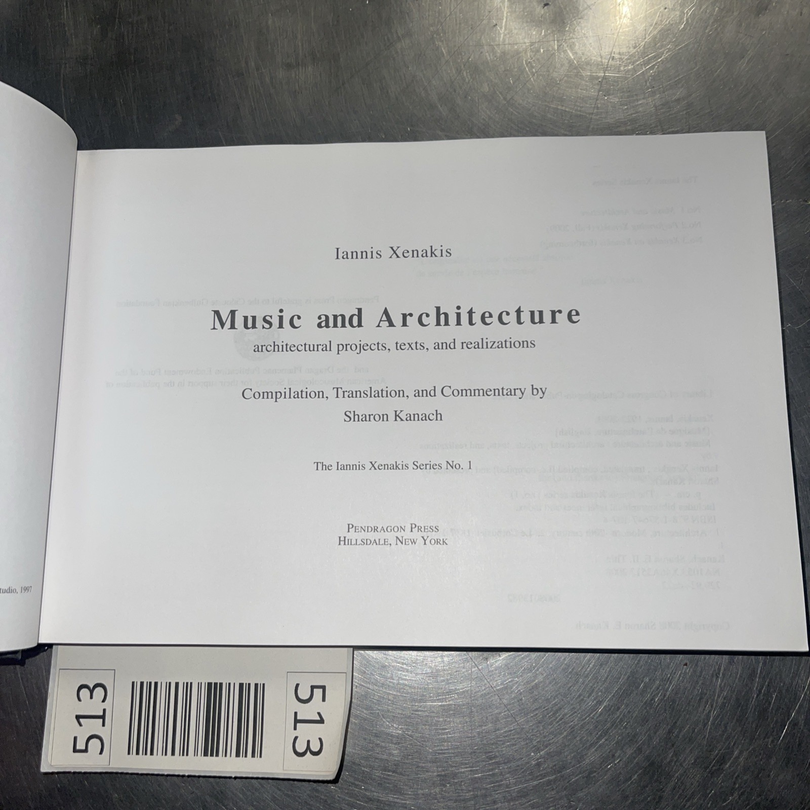 Music and Architecture : Architectural Projects, Texts, and Realizations by…