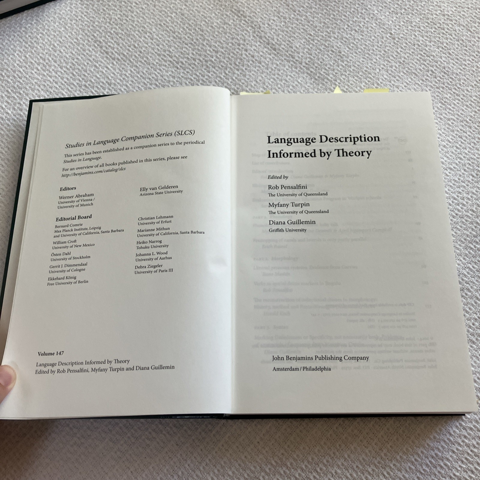 Studies in Language Companion Ser.: Language Description Informed by Theory