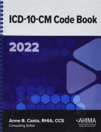 ICD-10-CM Code Book, 2022 Spiral – Spiral-bound, by Casto Anne B. – Very Good