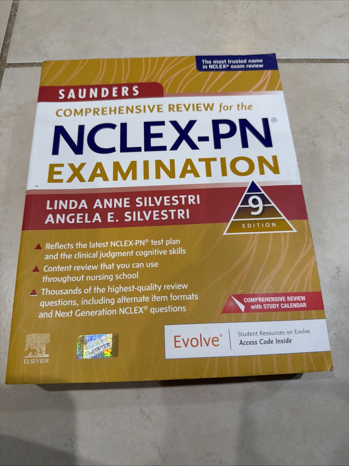 Saunders Comprehensive Review for the NCLEX-RN Examination 9th Ed UNUSED W/ Code