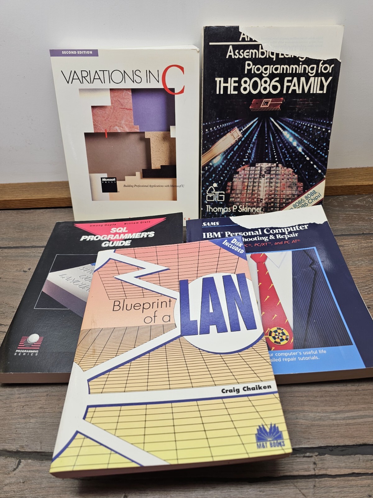 5 VINTAGE IBM PERSONAL COMPUTER BOOKS REPAIR PROGRAMMING COMPUTER BOOKS LOT OF 5