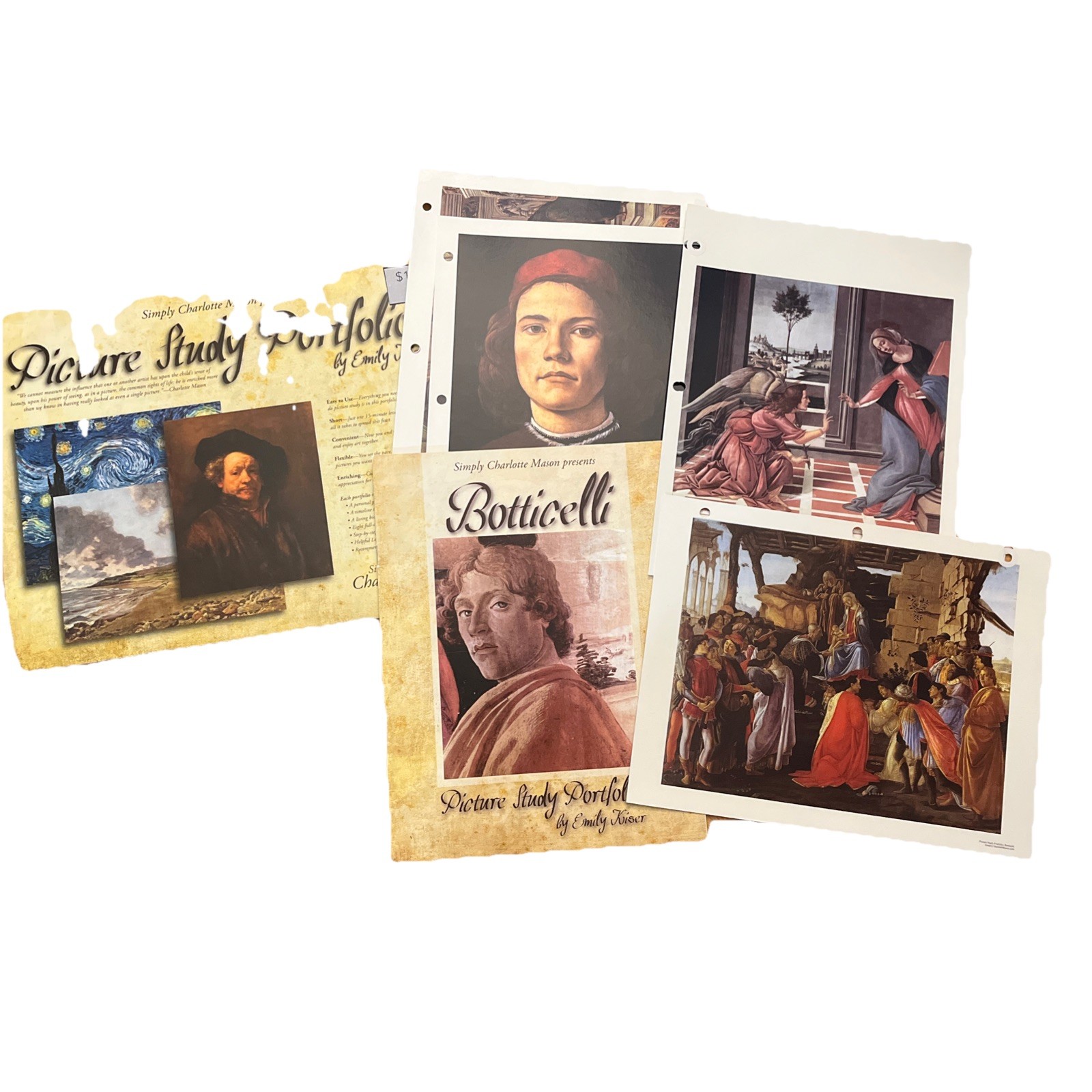 Simply Charlotte Mason Picture Study Portfolios Botticelli Art Homeschool Educa