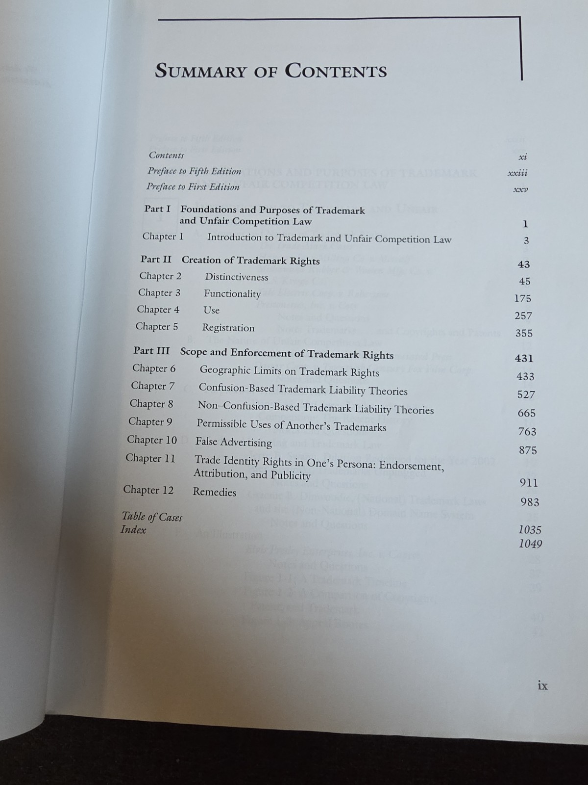 Trademarks and Unfair Competition: Law and Policy 5th Edition Hardcover