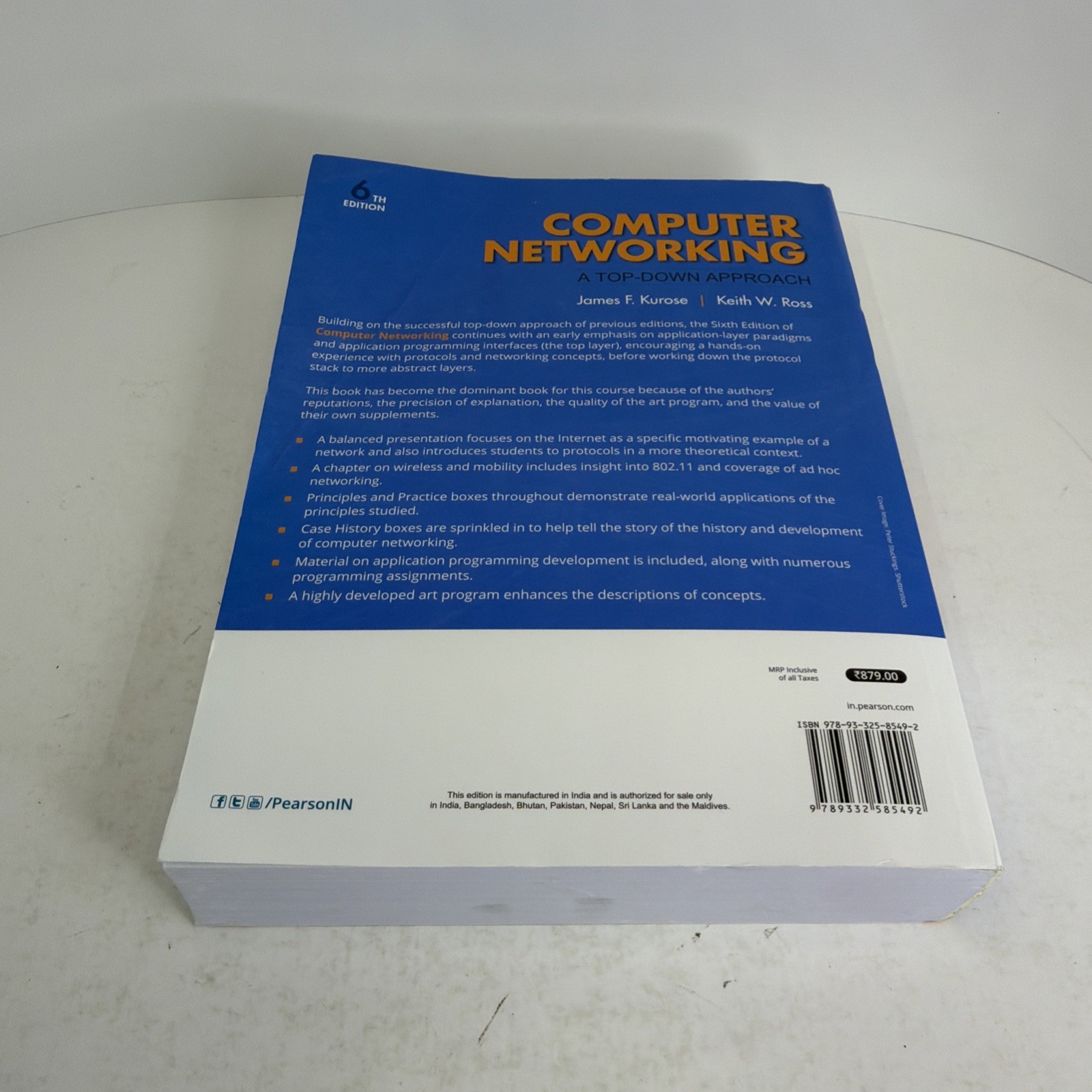 Computer Networking: A Top-Down Approach 6th Edition 2017 Paperback