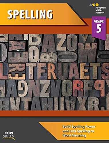 Core Skills Spelling, – Paperback, by Houghton Mifflin Harcourt – Very Good