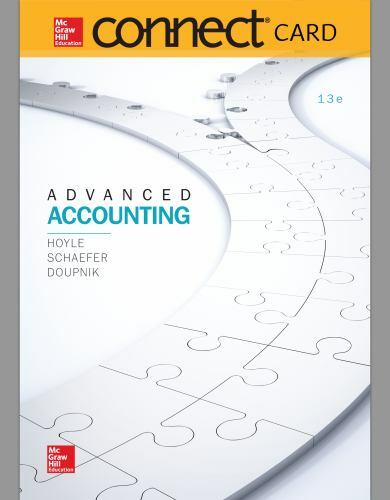 Connect Access Card for Advanced Accounting by Hoyle, Joe Ben, Schaefer, Thomas