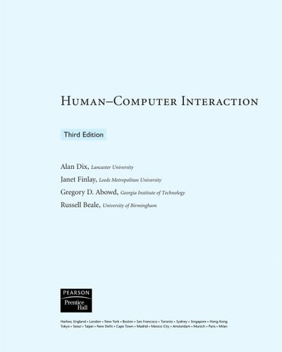 Human-Computer Interaction, Dix, Alan,Finlay, Janet E.,Abowd, Gregory D.,Beale,