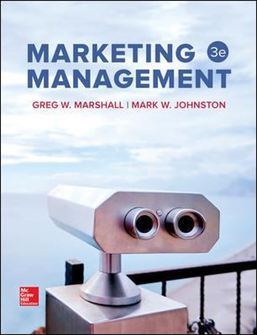 Loose Leaf Marketing Management Ringbound Greg W., Johnston, Mark