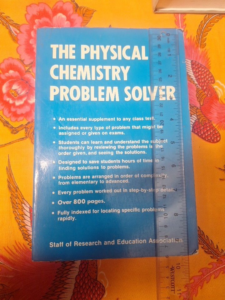 Physical Chemistry Problem Solver by staff research & education association