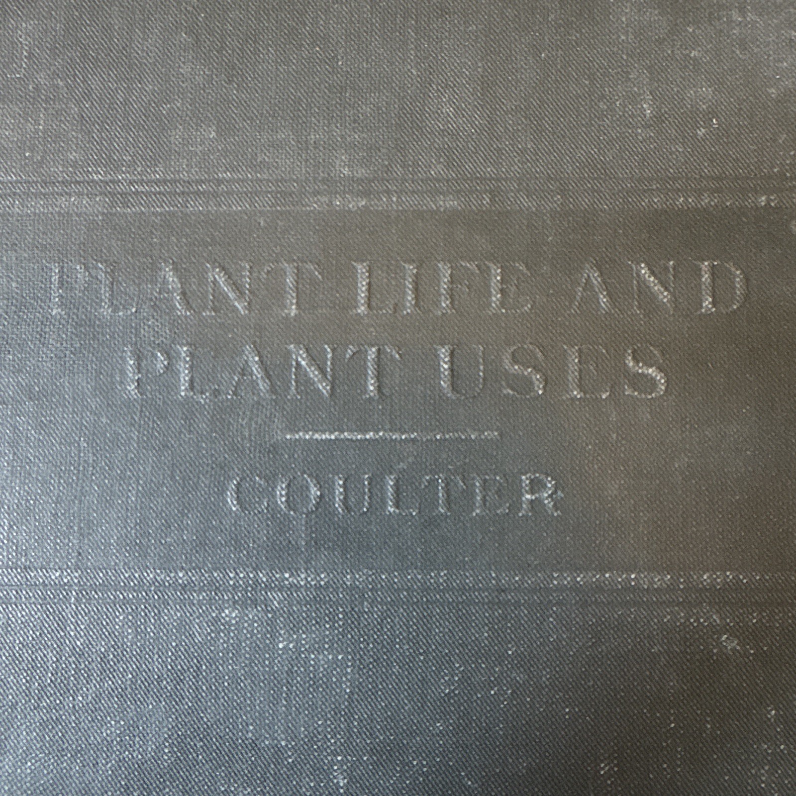 American Book Plant Life and Plant Uses Coulter 1913 HC Illus Ex-Library Botany
