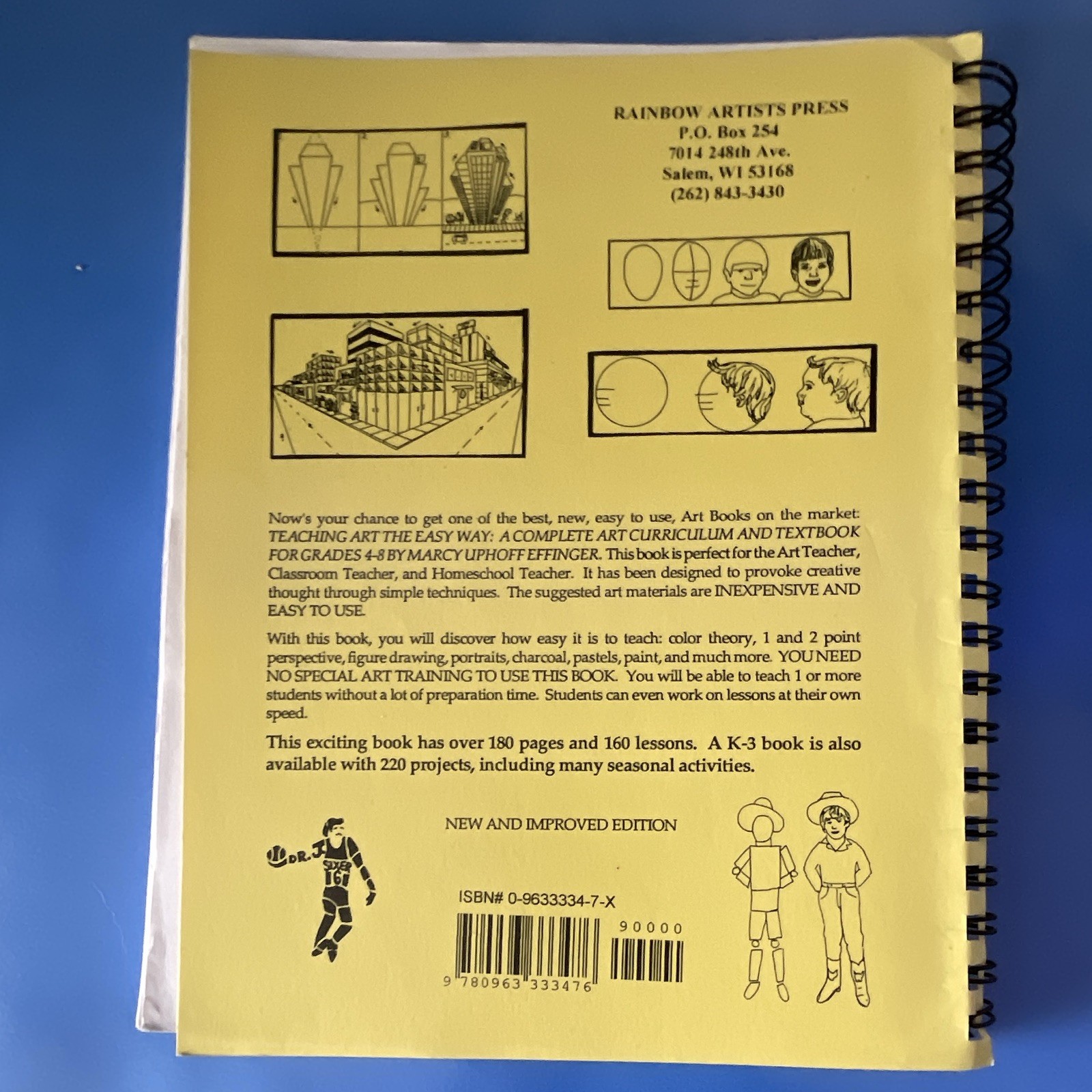 Teaching Art the Easy Way Curriculum Textbook Grades 4-8 Spiral Illustrated