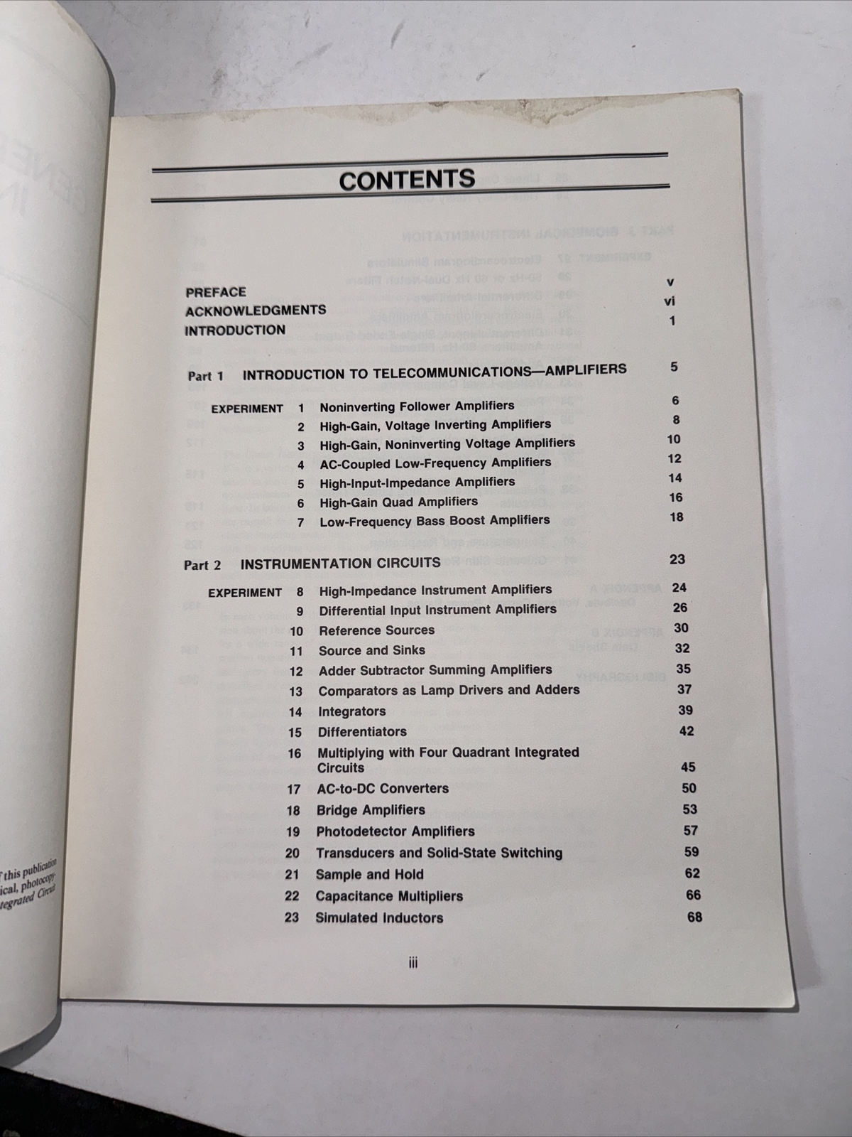 Experiments In General And Biomedical Instrumentation Examination Copy ￼