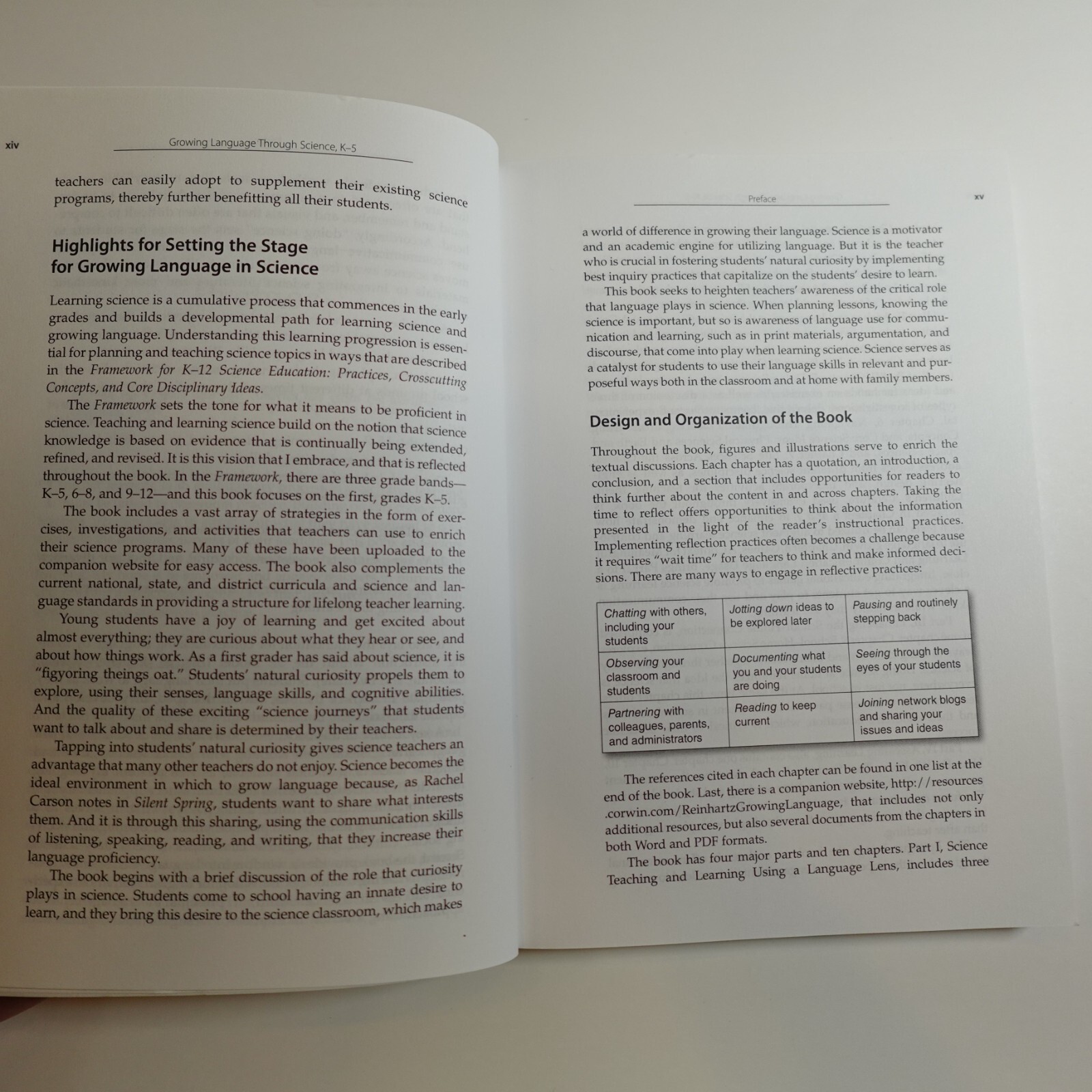 Growing Language Through Science, K-5: Strategies That Work by Reinhartz, Judy