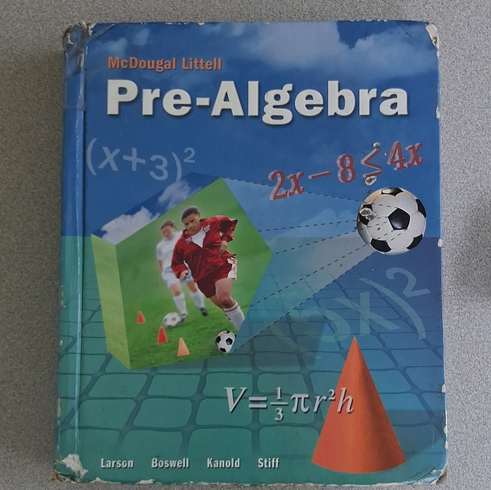 McDougal Littell Pre-Algebra Hardcover Textbook Larson Boswell Kanold Stiff