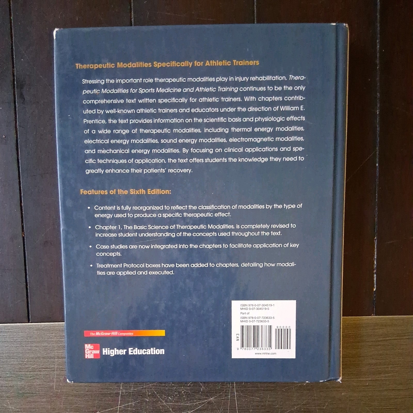 Therapeutic Modalities 6th Ed by William E. Prentice 2009 hardcover (2)