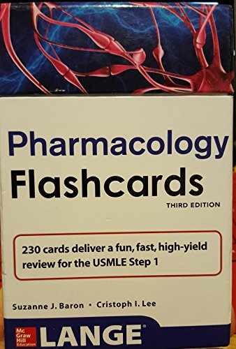 Pharmacology Flashcards (Lange Flash – Cards, by Baron Suzanne J; – Very Good j