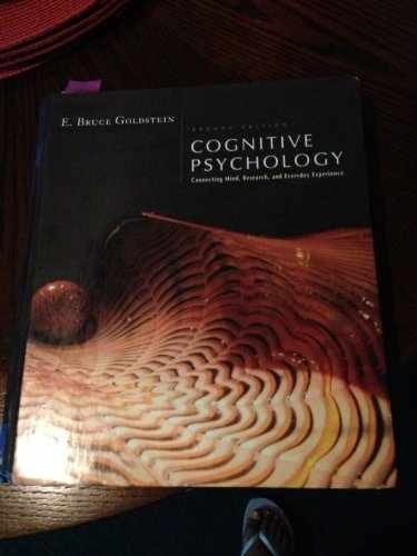Cognitive Psychology: Connecting – Hardcover, by Goldstein E. Bruce – Acceptable