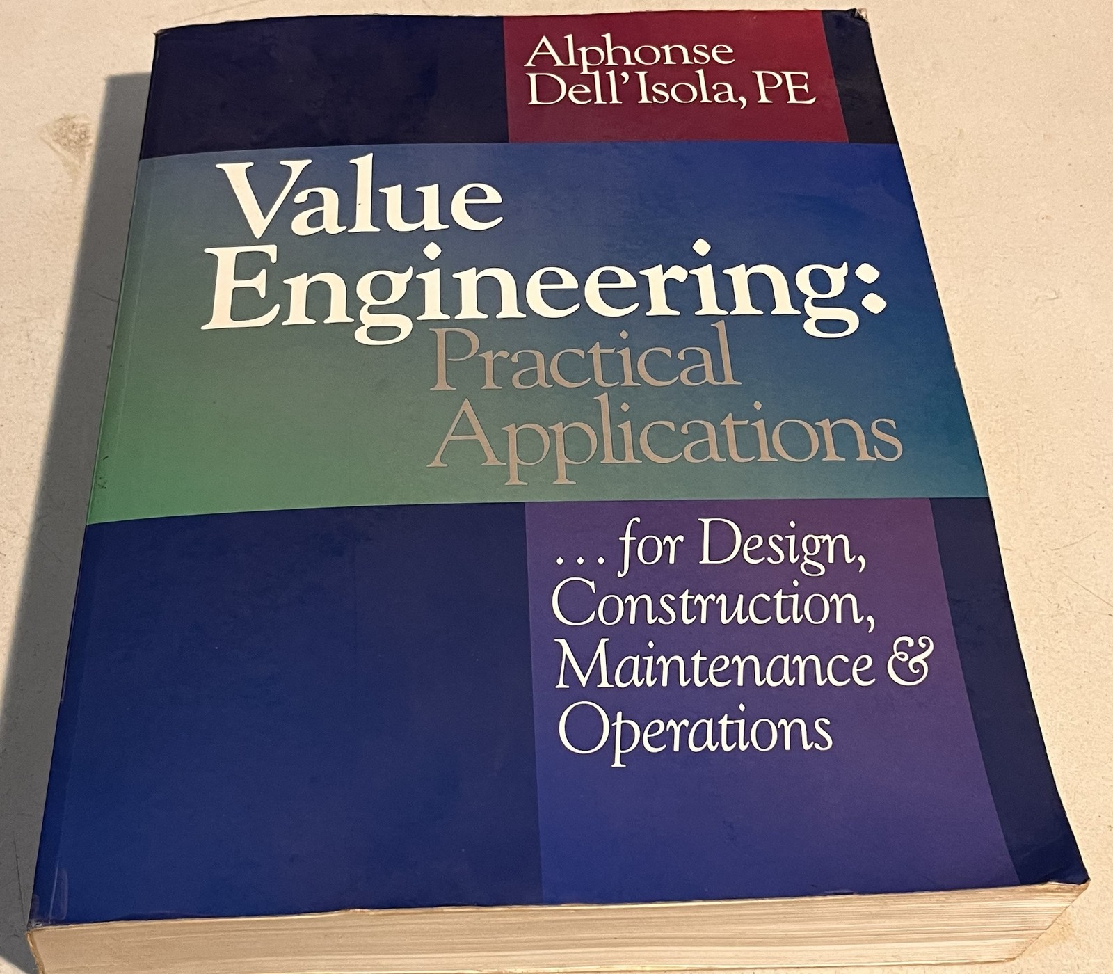 Value Engineering – Alphonse Dell’Isola (1997, RSMeans) w/ Diskettes – G Clean..