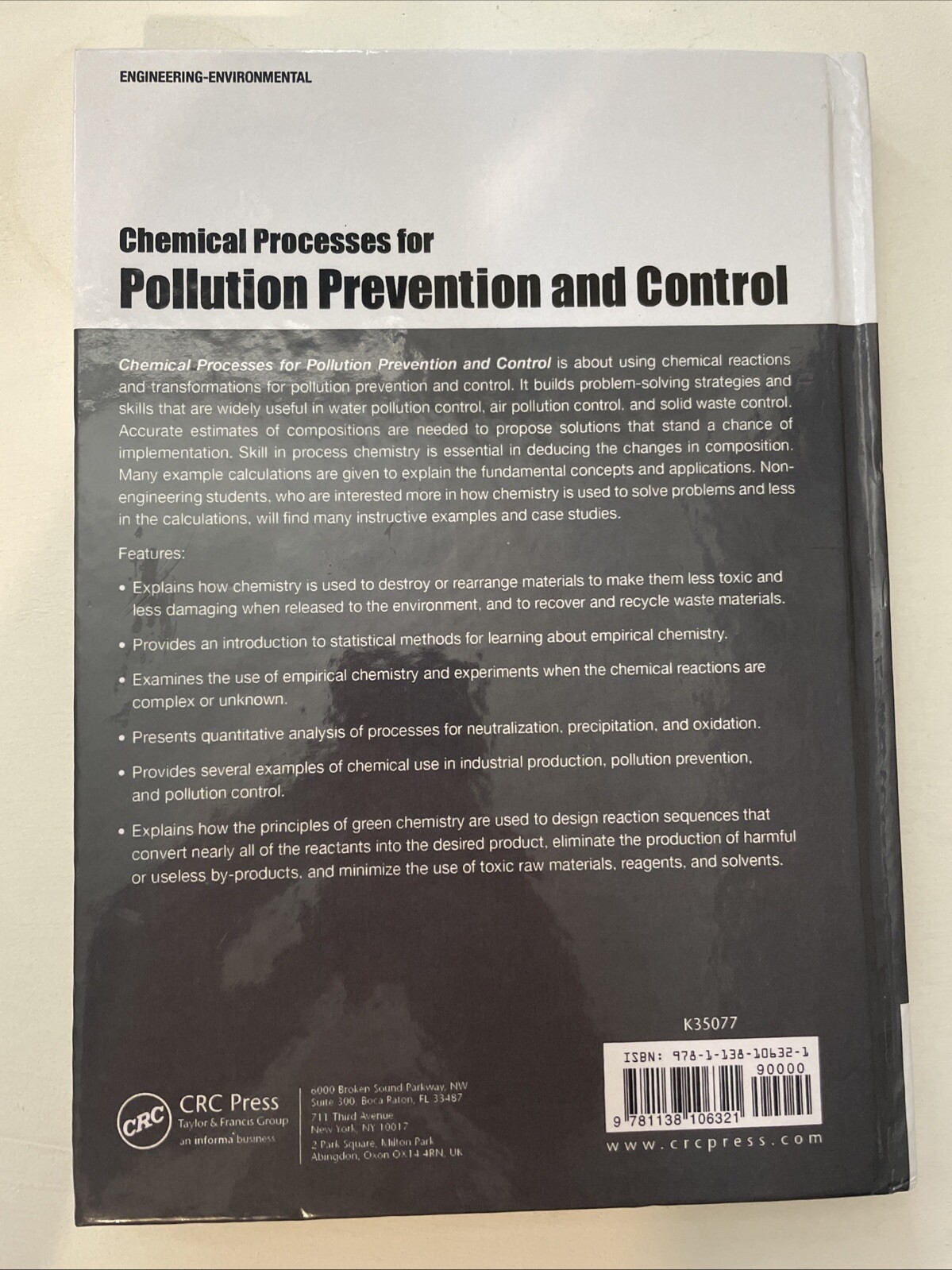 Chemical Processes for Pollution Prevention and Control by Paul Mac Berthouex…