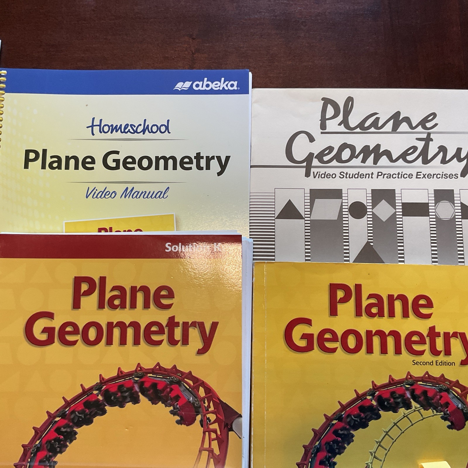 Abeka Grade 11th Grade Plane Geometry Is A Complete Set,Chemistry & History