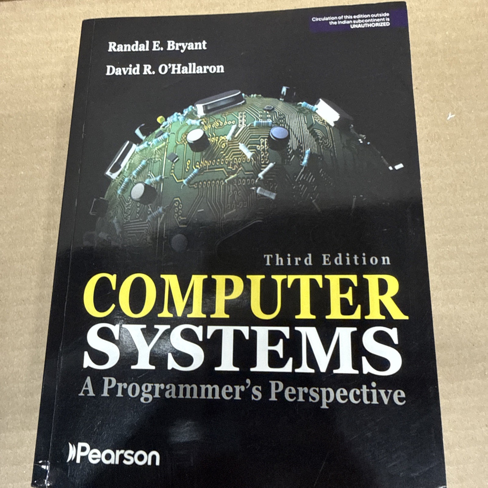 COMPUTER SYSTEMS-PROGRAMMER’S PERSPECTIVE 3RD ED Bryant 9789332573901