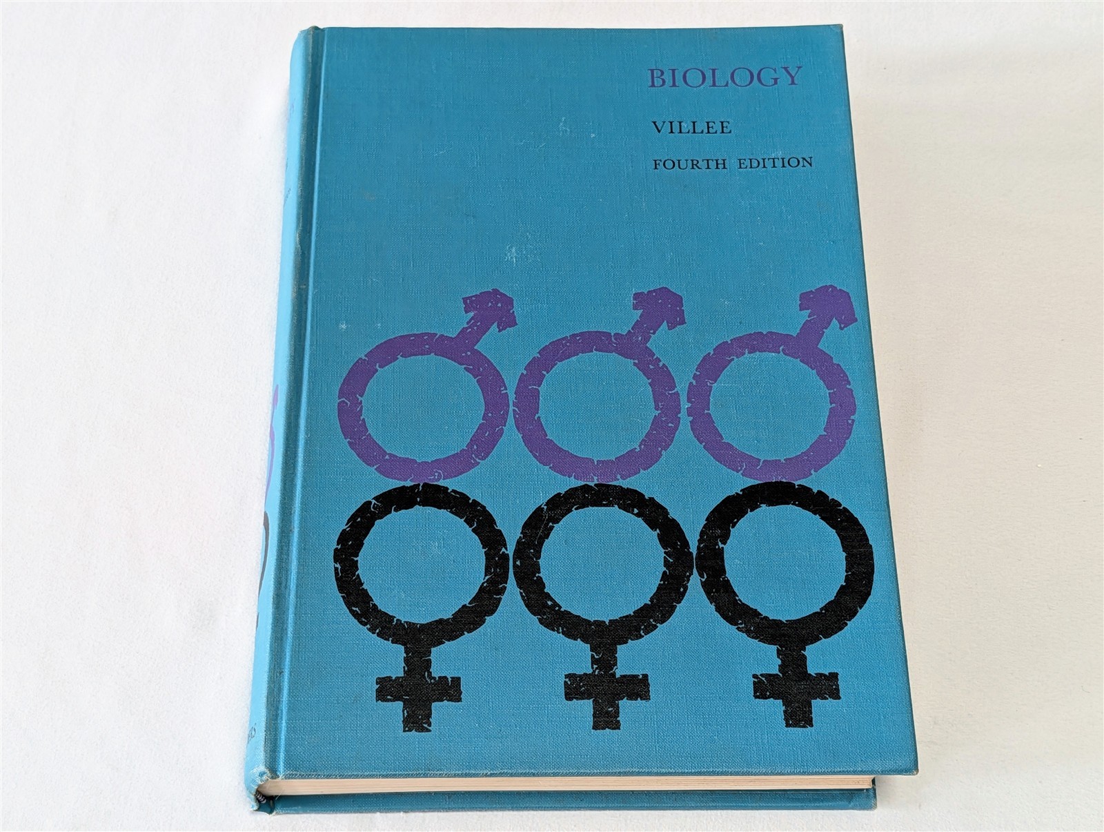 Vintage Biology Hardcover Textbook 1962 Claude Villee 4th Edition Saunders