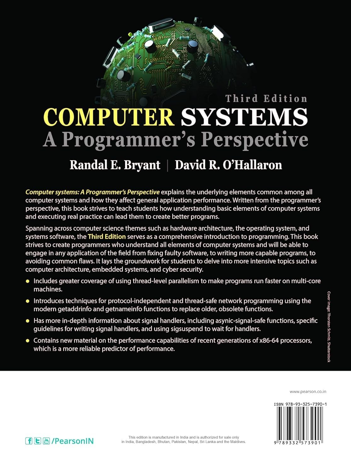 COMPUTER SYSTEMS: A PROGRAMMER&rsquo;S PERSPECTIVE, 3RD EDN