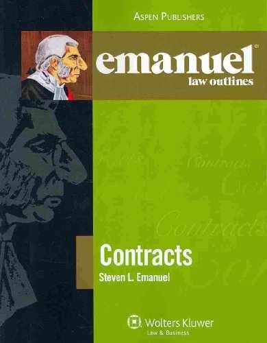 Contracts (Emanuel Law Outlines) – Paperback, by Emanuel Steven L. – Acceptable