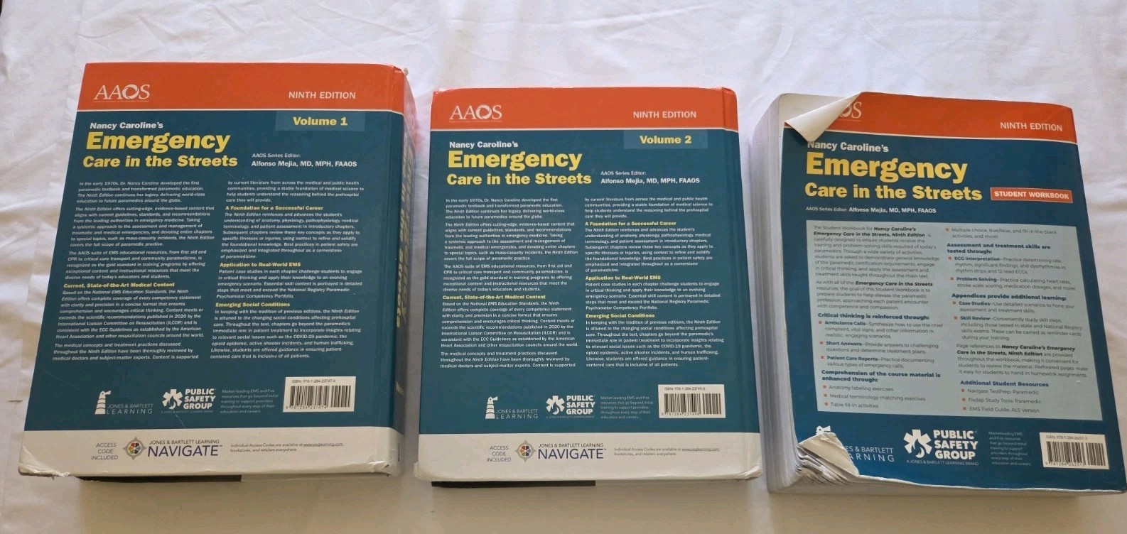 Emergency Care in the Streets, 9th Edition Volume 1 & 2, Plus Student Workbook