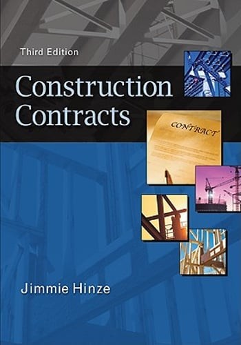 Construction Contracts by Jimmie Hinze: Used