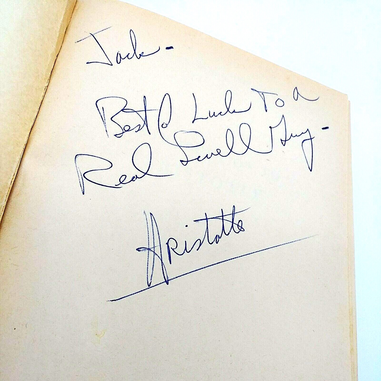 Introduction to Aristotle Richard McKeon SIGNED 1947 Collectible PB