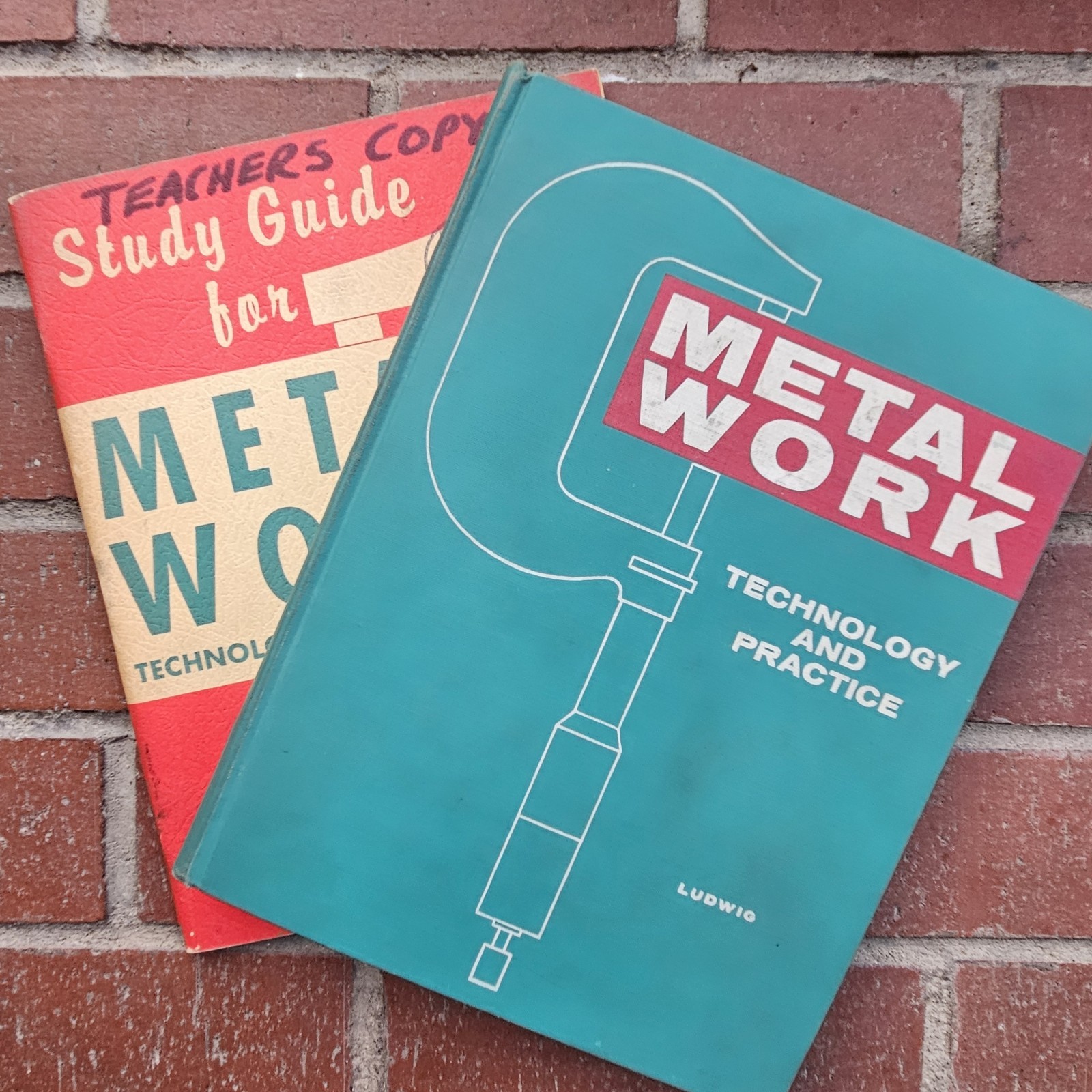 Vtg Education Textbook 1962 Metal Work Technology & Practice Study Guide Lot 2