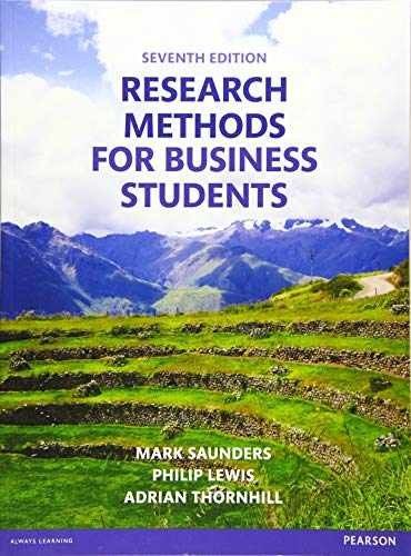 Research Methods for Business – Paperback, by Saunders Mark N.K.; – Very Good