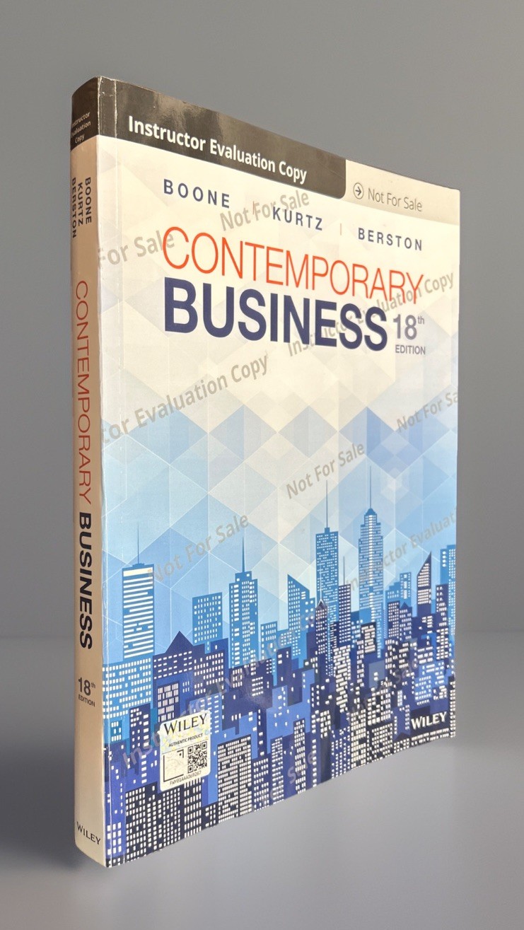 Contemporary Business, 18th Edition Evaluation Copy