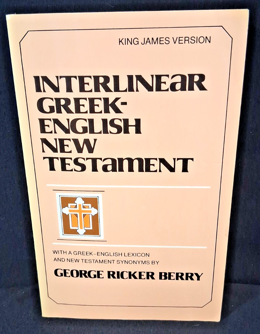 Interlinear Greek-English New Testament : With Greek-English Lexicon and – GOOD